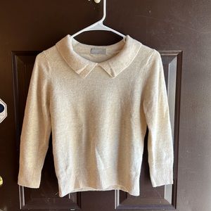 Margaret Howell collared cashmere sweater polo oatmeal cream mhl la garconne S